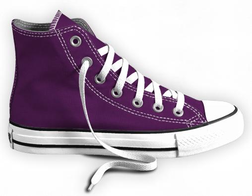 dark purple converse shoes